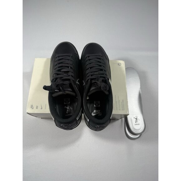 New Men’s Size 10.5 - Dancer Skateboards x Nike Zoom Blazer SB Low Black Silver - Picture 7 of 10